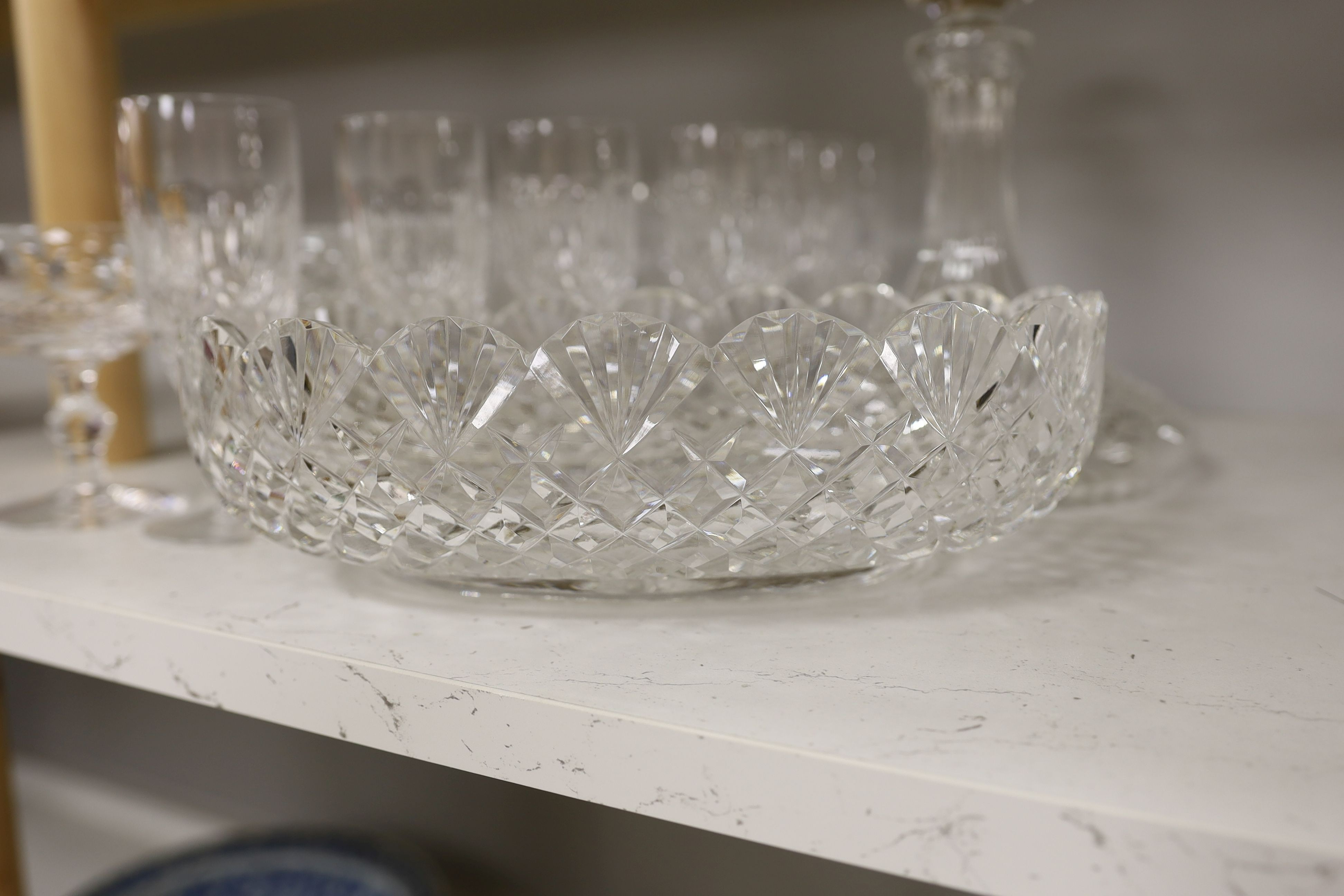 A quantity of Waterford Crystal Colleen pattern drinking glasses etc.